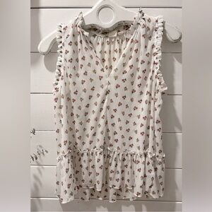Gap lightly florals patterned blouse size M